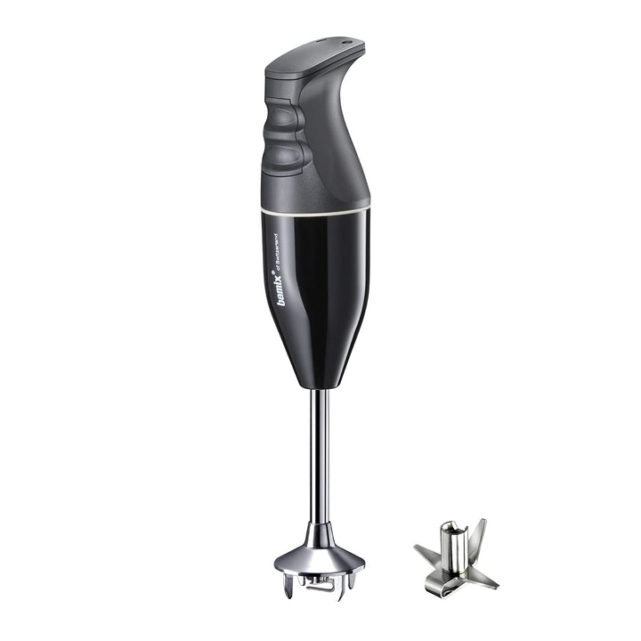 bamix Stabmixer Set EO140 CLASSIC inkl. Multifunktionsmesser aus Edelstahl, 140 Watt, 2-Stufen, Made