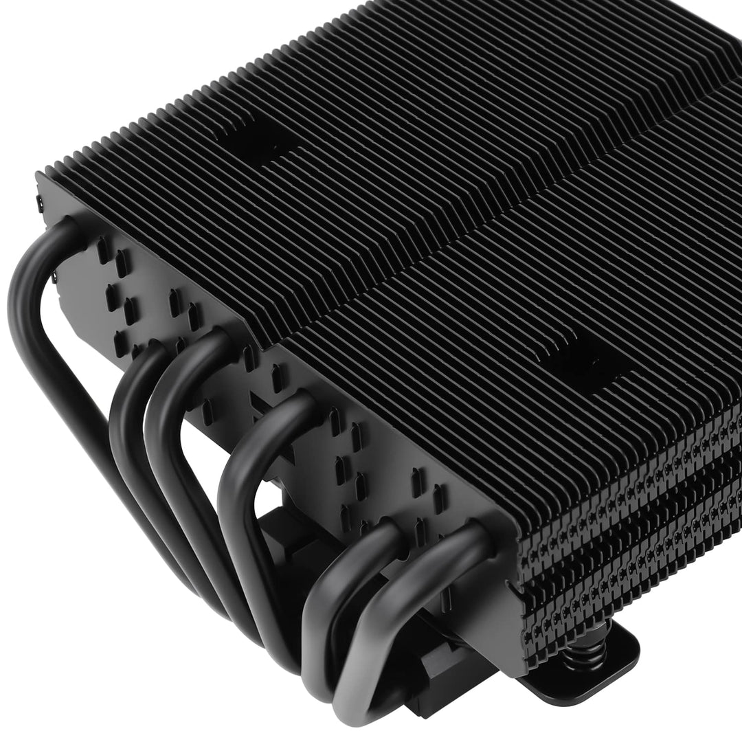 Thermalright SI-100 Black CPU Air Cooler, 6×6mm Heat Pipes, TL-E12B PWM Quiet Fan CPU Cooler With S-