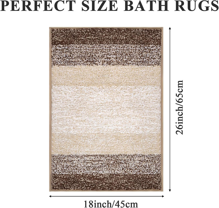 Badteppich Badematte rutschfeste 45 x 65 cm, Weiche Waschbar Badezimmerteppich Extra Flauschig Badvo
