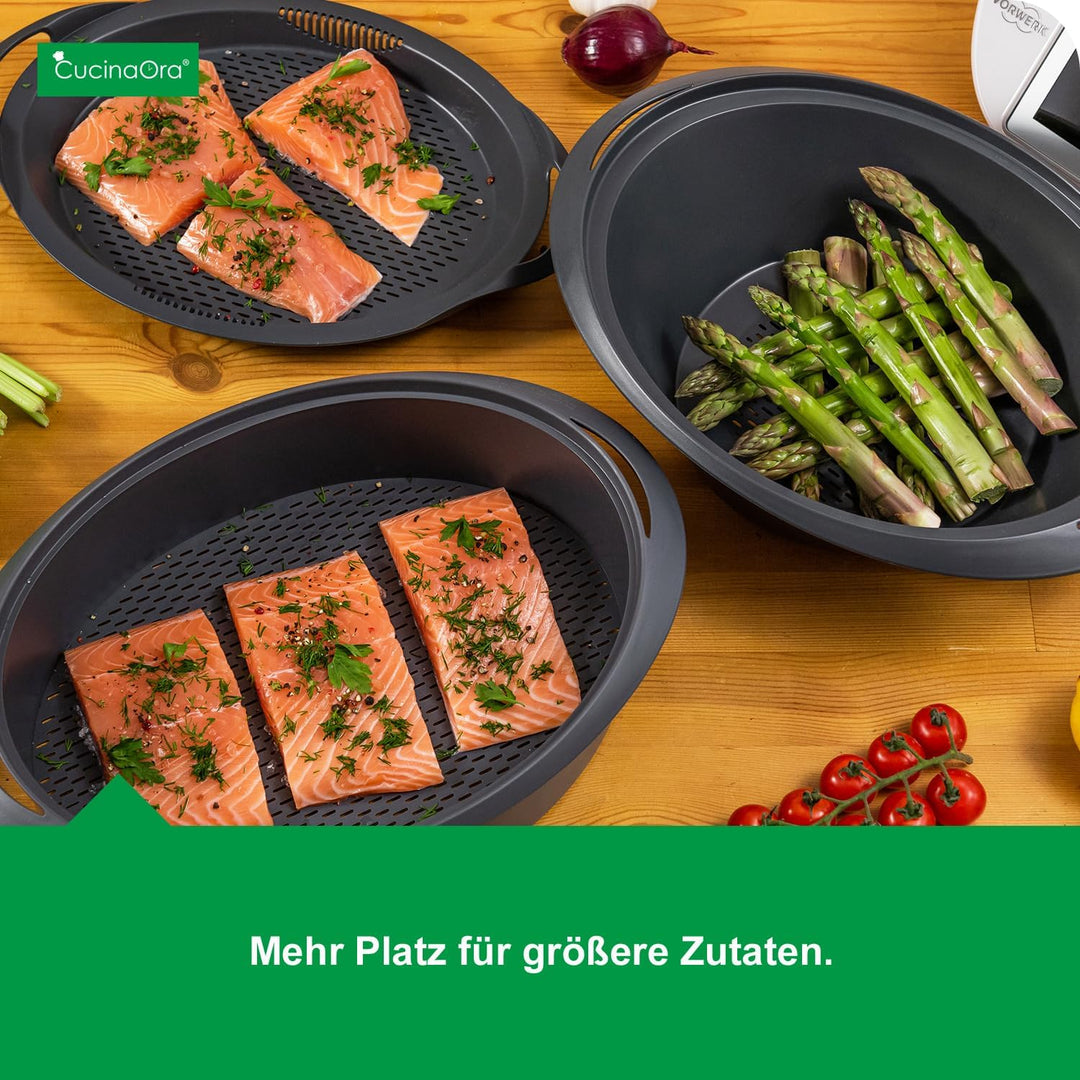 CucinaOra - steamLEVEL® - Thermomix Zubehör Kompatibel mit Thermomix TM6 TM5 TM31 - Küchengeräte - K