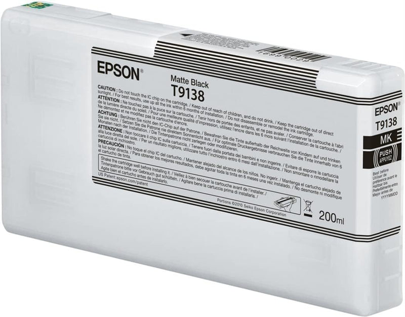 Epson C13T913800 passend für Scp5000 Tinte matt Schwarz 200ml