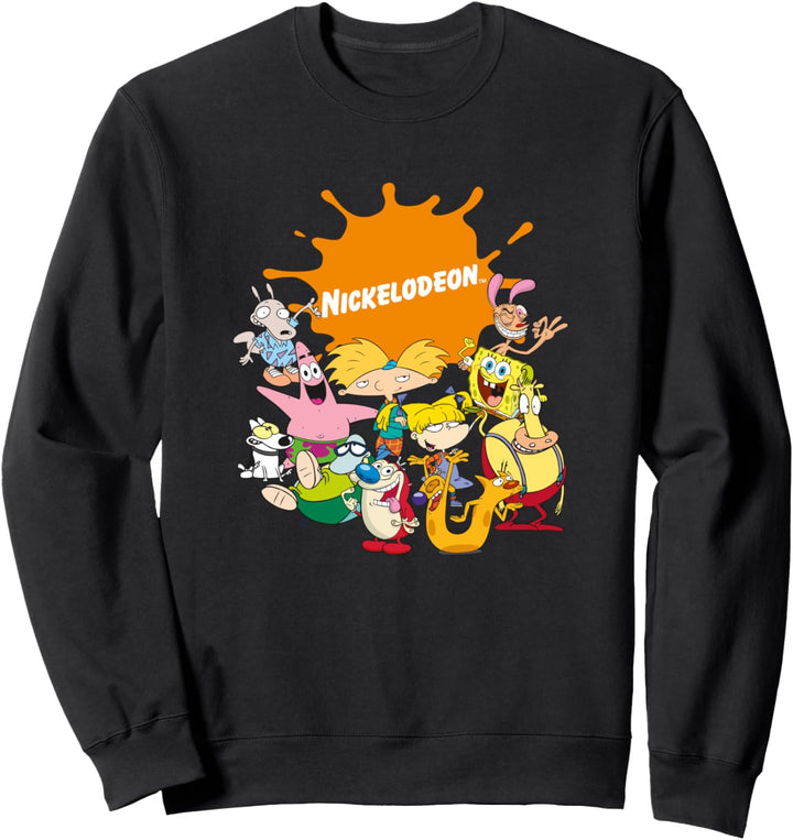 Nickelodeon Splatter Logo Group Shot C1 Sweatshirt