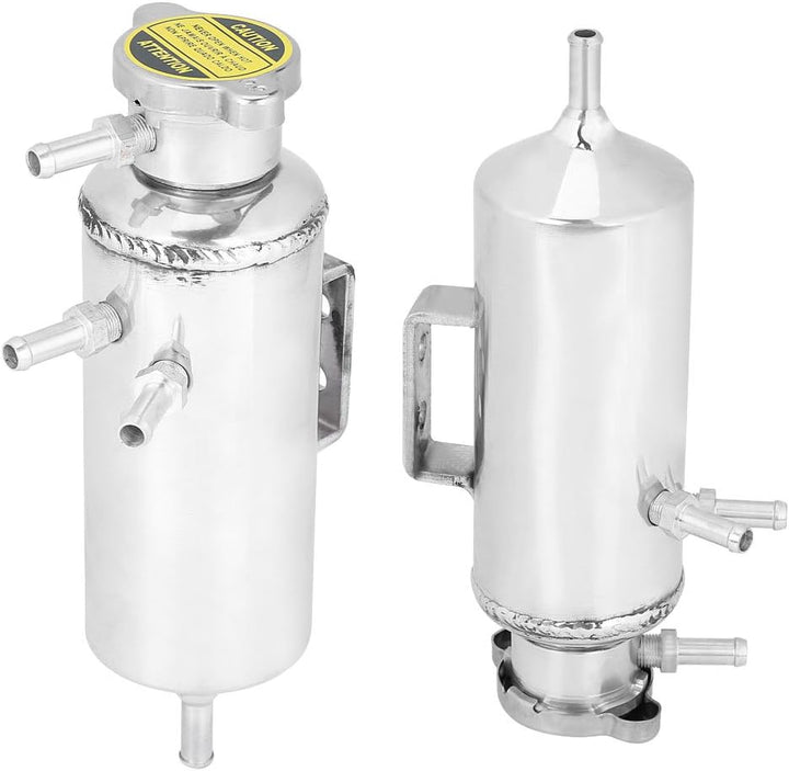 Kühlflüssigkeitsbehälter,350ml Kühlmittelbehälter Kit Aluminium Auto SUV Überlauf Catch Tank Kühler