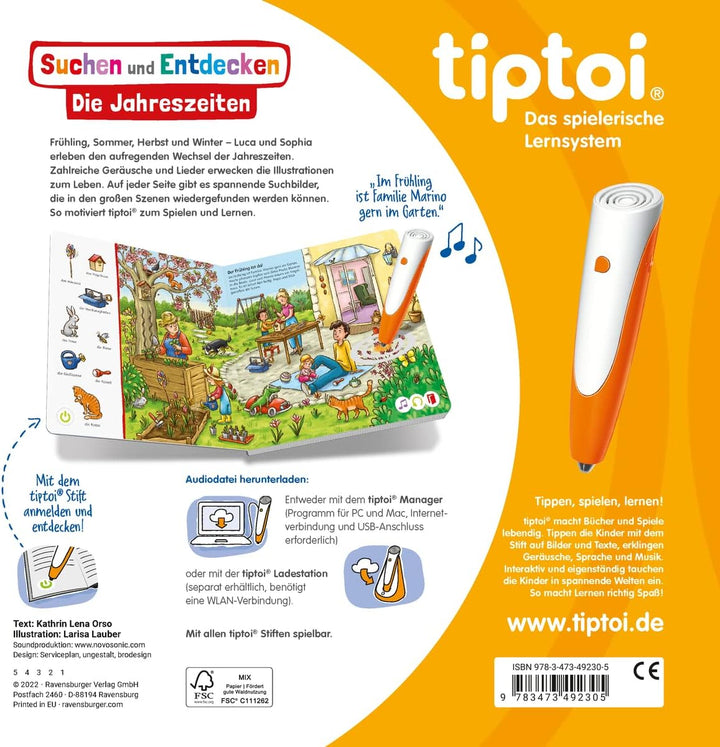 Ravensburger tiptoi Starter-Set 00112 - Stift und Bilderbuch Suchen und Entdecken Meine Welt - Lerns