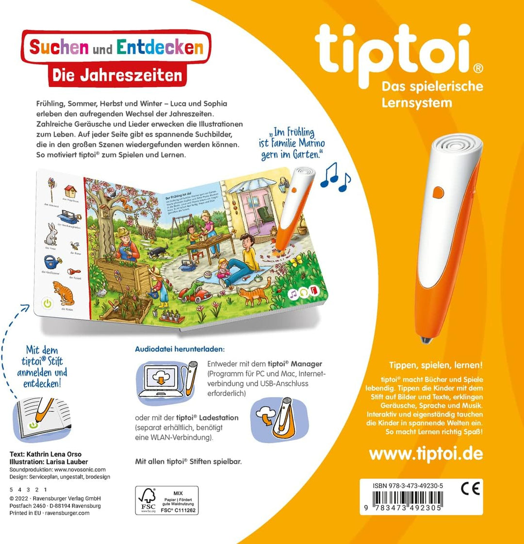 Ravensburger tiptoi Ladestation 00111 - lädt Akku und Audiodateien & tiptoi® Suchen und Entdecken: D