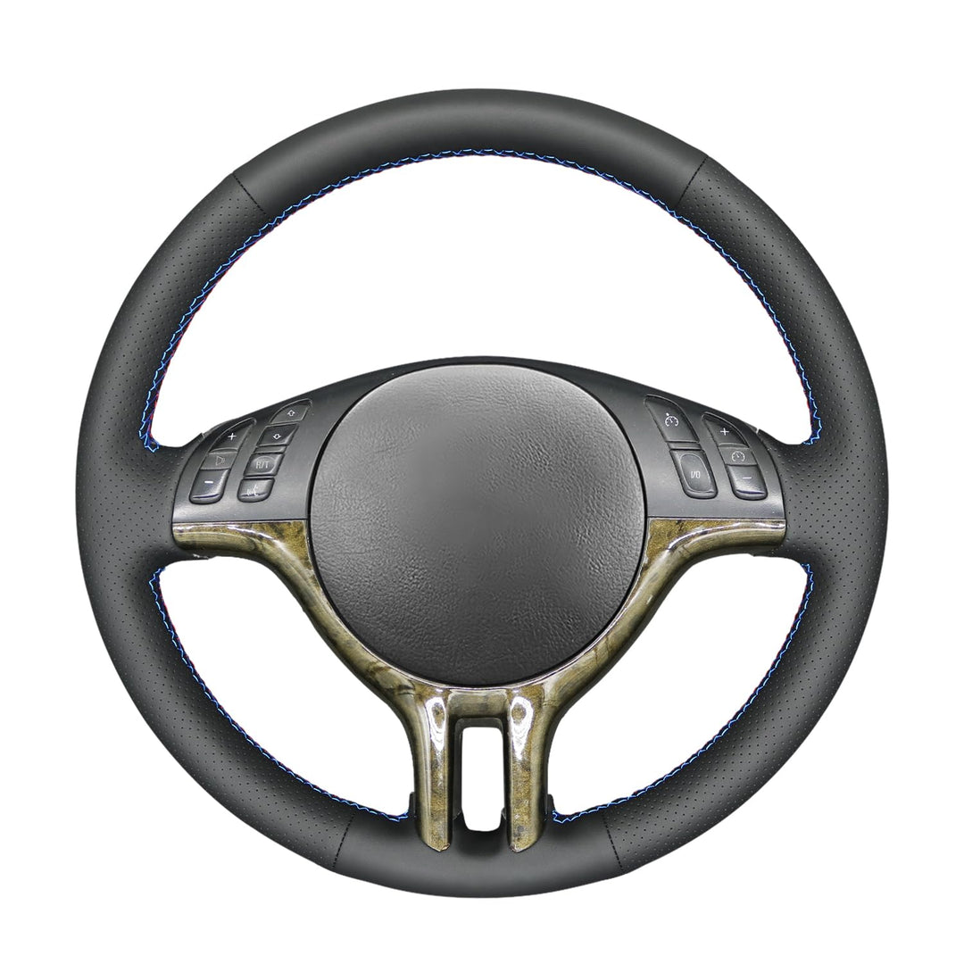 MEWANT Lenkradhülle aus genähtem Leder für BMW 3er E46 E46 / 5 2000 2001 2002 2003 2001 2005 / X5 E5