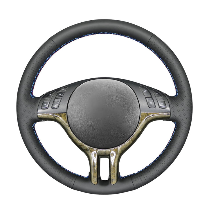 MEWANT Lenkradhülle aus genähtem Leder für BMW 3er E46 E46 / 5 2000 2001 2002 2003 2001 2005 / X5 E5