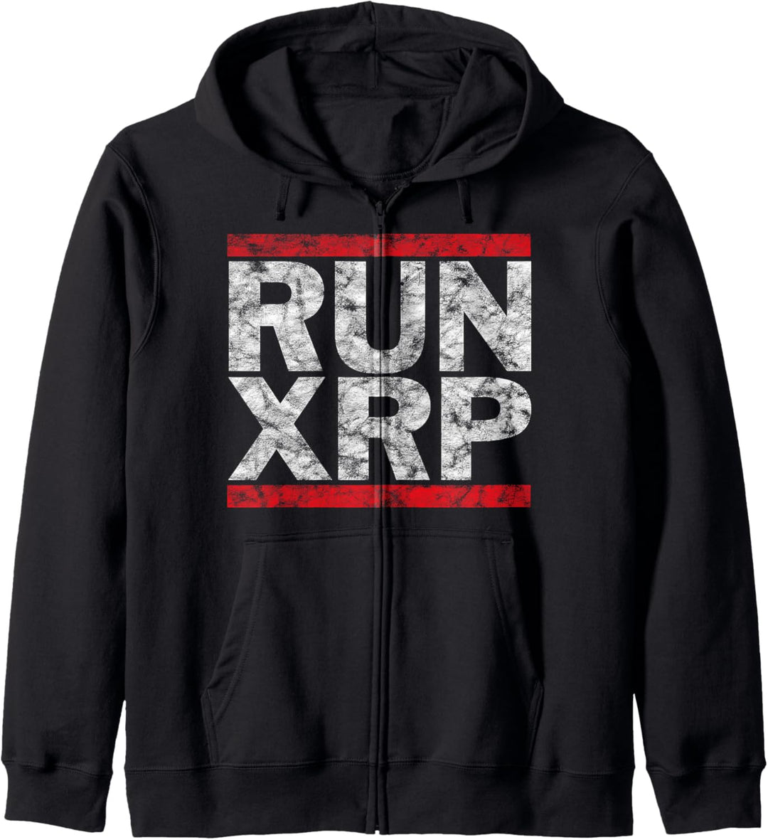RUN XRP Crypto Ripple XRP zum Mond Kapuzenjacke