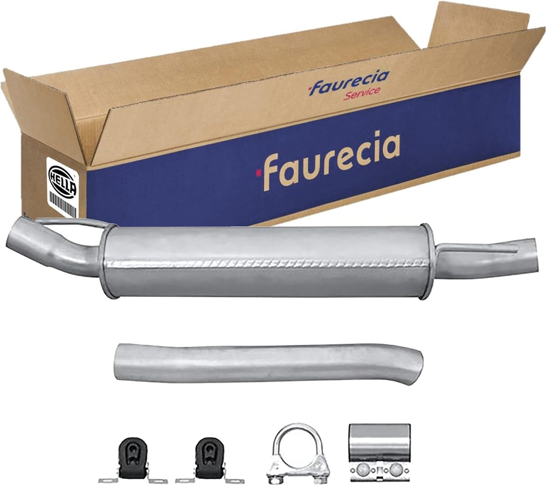 HELLA 8LD 366 036-261 Endschalldämpfer - Easy2Fit Kit - hinten - zweiteilig - Set mit Anbauteilen