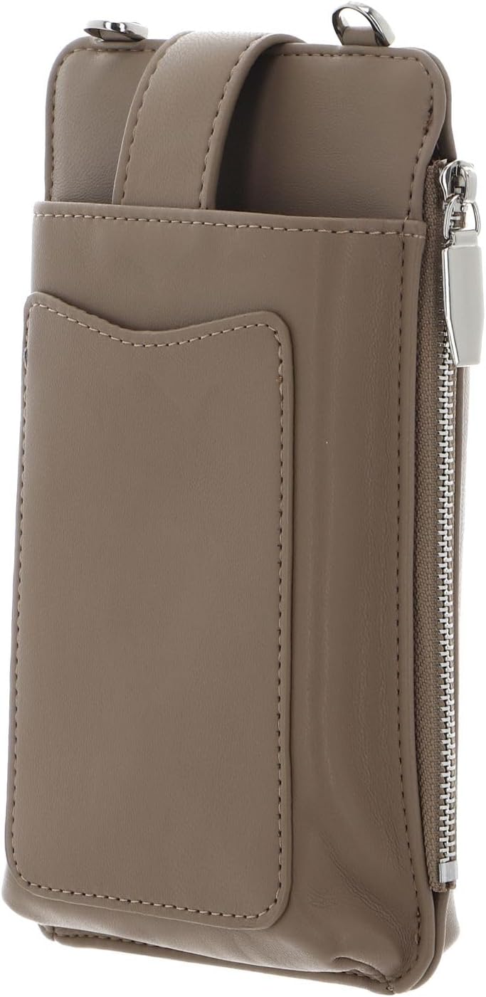 Seidenfelt Medja - Handytasche 18 cm powder taupe, powder taupe