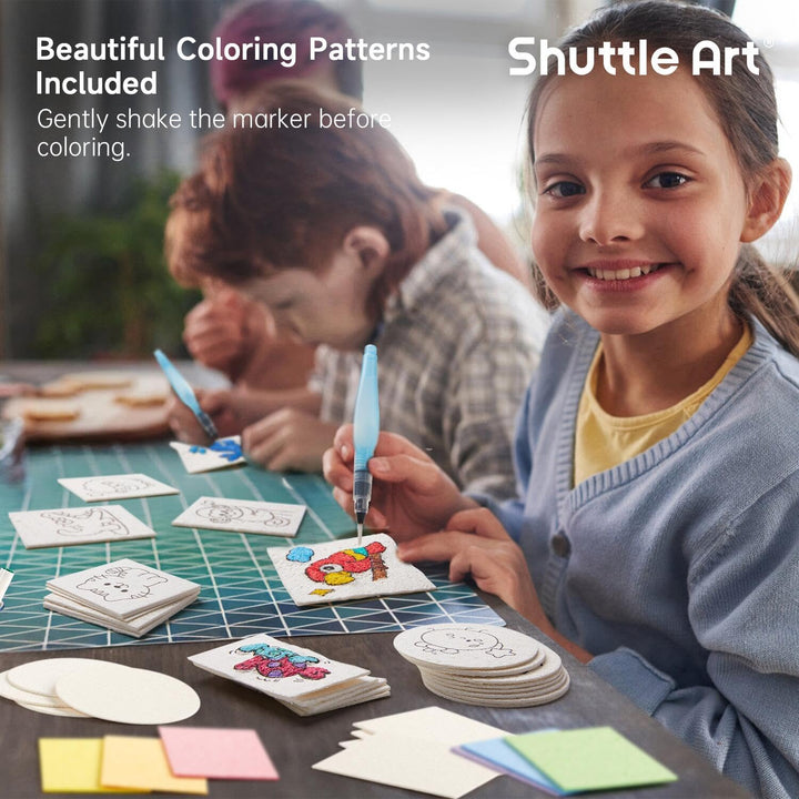 Shuttle Art 68 Stück Magic Puffy Paint Nachfüllung Set, Schaum Textur Malset für Kinder, 3d Schaumst