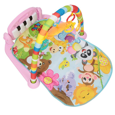XUANYU Baby-Spielmatte, Spieldecke mit Spielbogen, Spielmatte Baby Faltbar, Lernspielzeug ab 0 Monat