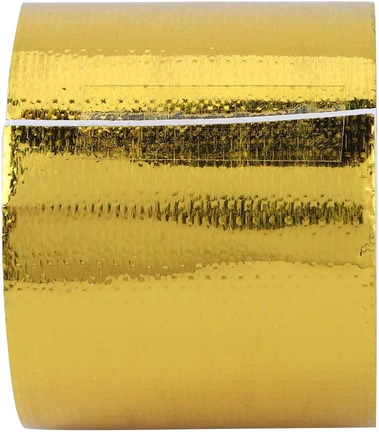 Auto Hitzeschutzfolie, 1 Rolle Goldene Aluminiumfolie Selbstklebend Reflektierendes Hitzeschild Kleb