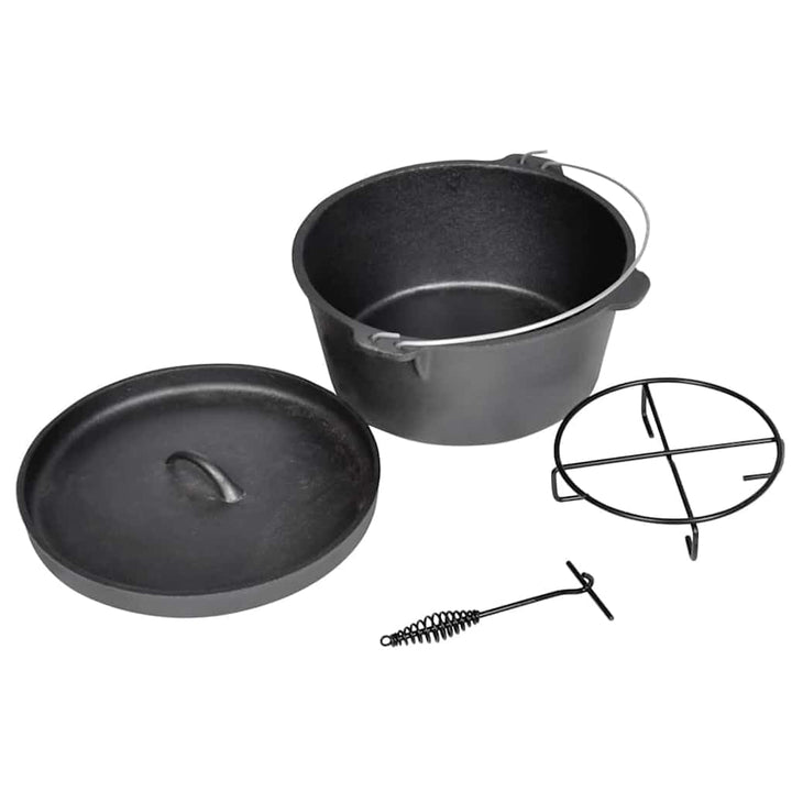 vidaXL Dutch Oven 9 QT, Topf, Kochtopf aus Gusseisen, Gusstopf, Bräter