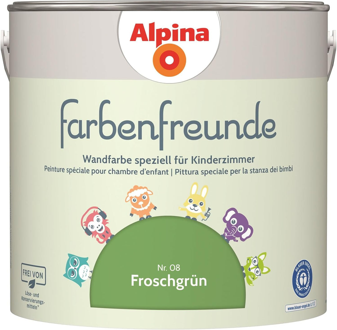 Alpina Farbenfreunde Nr. 08 Froschgrün 2,5 Liter matt, Froschgrün