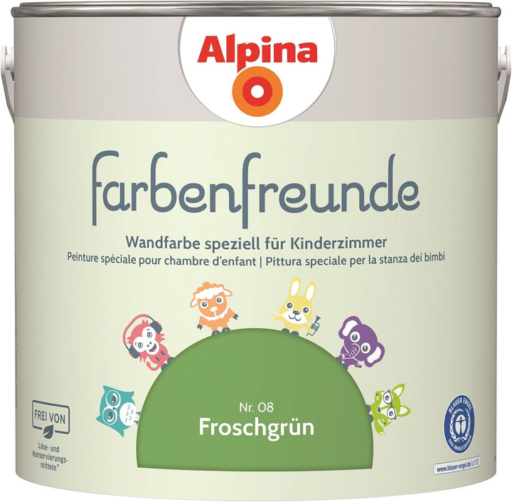 Alpina Farbenfreunde Nr. 08 Froschgrün 2,5 Liter matt, Froschgrün