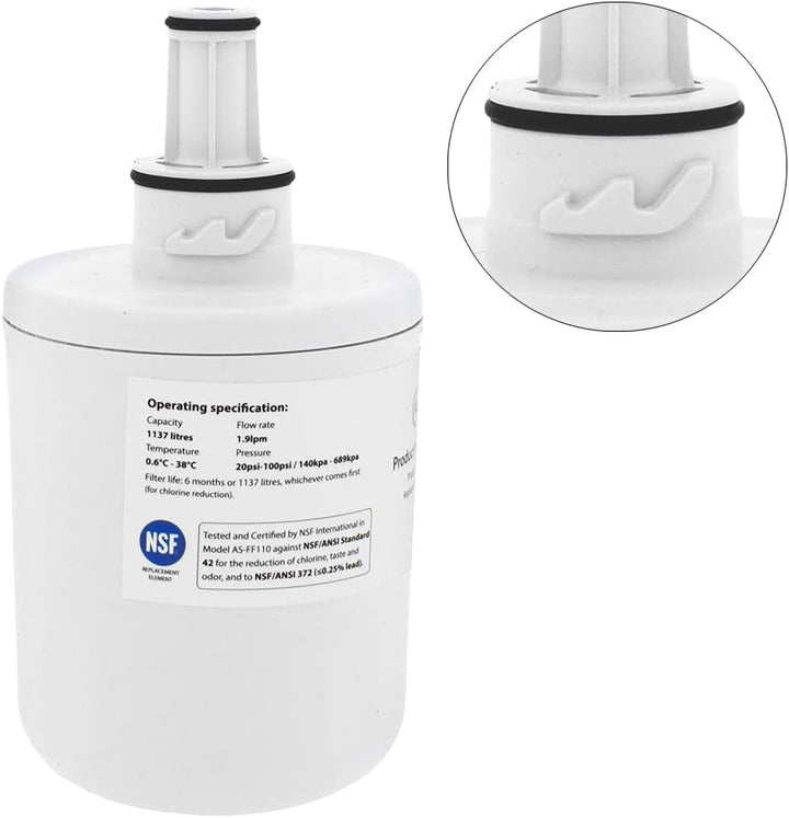 AllSpares Wasserfilter für Kühlschrank geeignet für Samsung Aqua Pure Plus DA29-00003G / HAFIN1 DA29