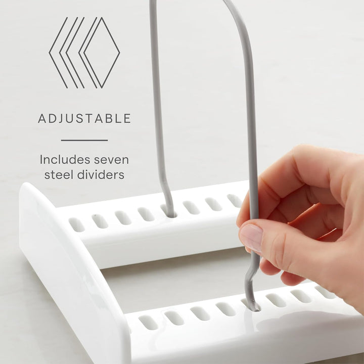 YouCopia Bakeware Rack StoreMore verstellbar, Kunststoff, Weiss, Standard
