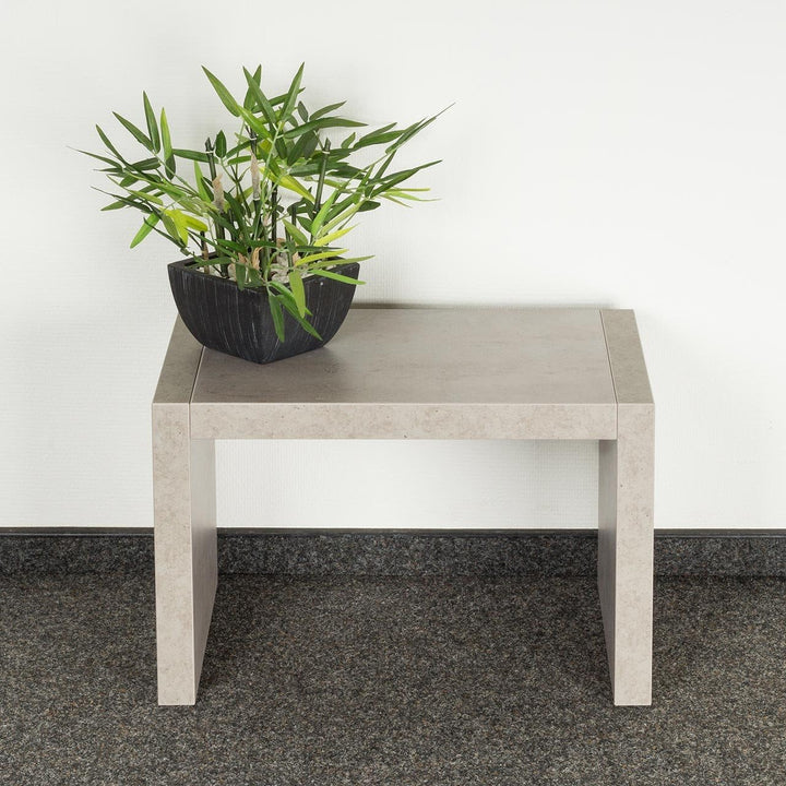 levandeo Beistelltisch Coco Betonoptik B x H x T: 32x50x32cm Grau Holz Couchtisch keine Montage fest