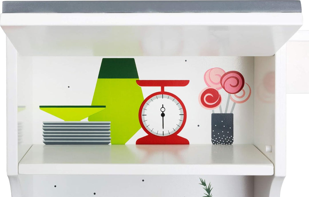 small foot Kinderküche "Grazil" mit Backofen, Pfanne, Kochtopf, Küchenhelfern und Waschbecken, ab 3