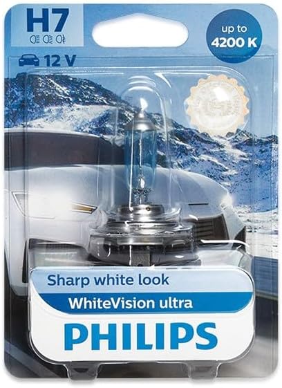 Philips WhiteVision ultra H7 Scheinwerferlampe, 4.200K, Einzelblister Single blister H7, Single blis