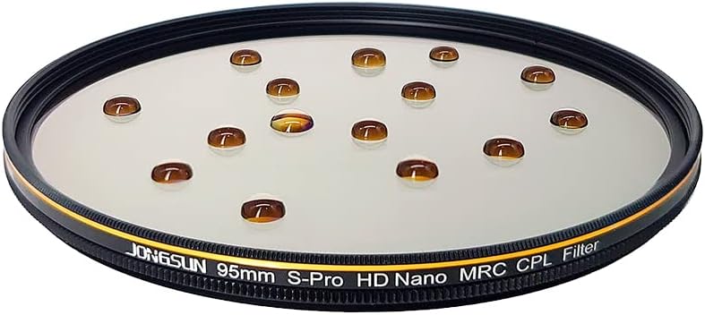 JONGSUN Polfilter 95mm, Zirkularer Polarisationsfilter, S-Pro HD Nano MRC17, Mehrlagenbeschichtung,