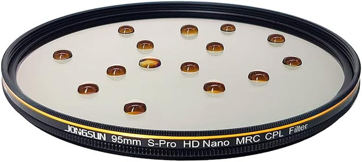 JONGSUN Polfilter 95mm, Zirkularer Polarisationsfilter, S-Pro HD Nano MRC17, Mehrlagenbeschichtung,