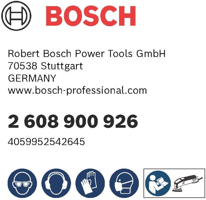 Bosch 50x EXPERT C470 Schleifblatt (für Farbe auf Holz, Hartholz, Ø 93x93 mm, Körnung 40, Profession