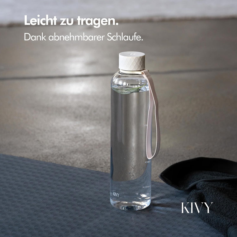 KIVY Trinkflasche Tritan (2. Generation) Bruchsicher, Federleicht - Trinkflasche Gym Flasche - Sport