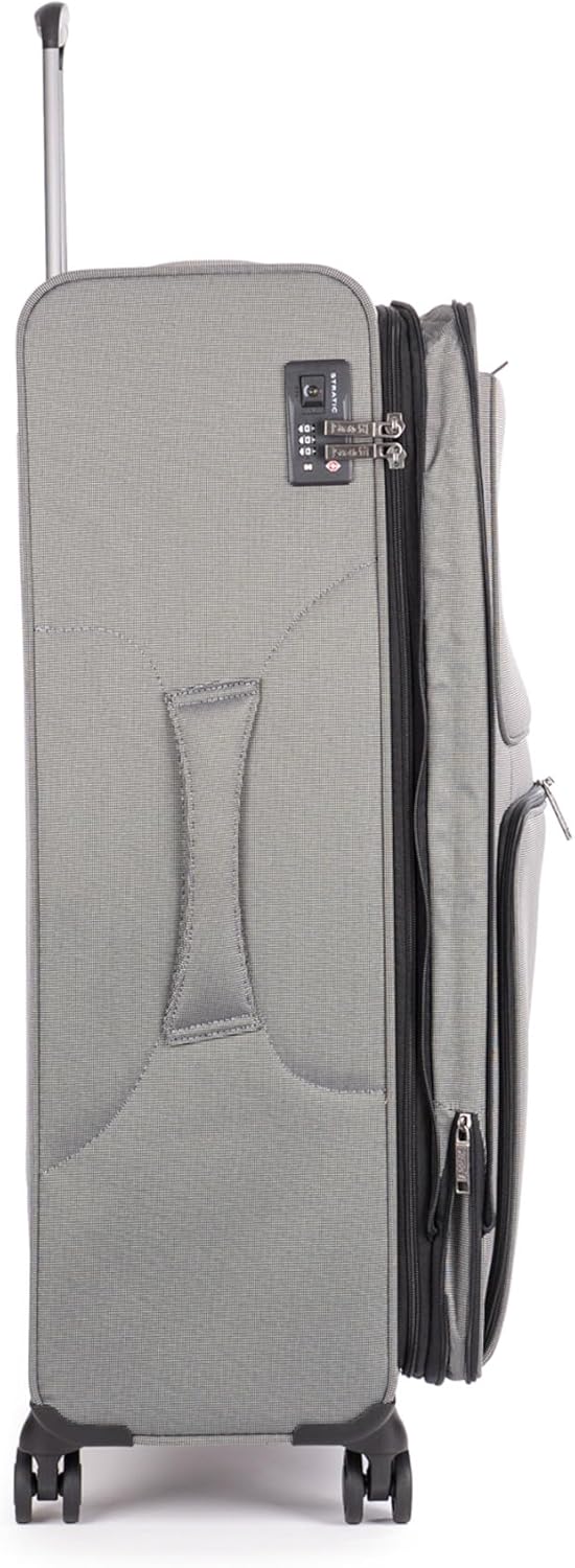 Stratic Bendigo Light+ Kofferset 3-teilig Koffer Weichschale Reisekoffer Trolley Handgepäck, 4 Rolle
