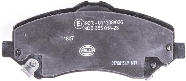 HELLA PAGID 8DB 355 014-231 Bremsbelagsatz - T1807 - Dicke/Stärke: 17.5mm - Bremssystem: Bosch - mit