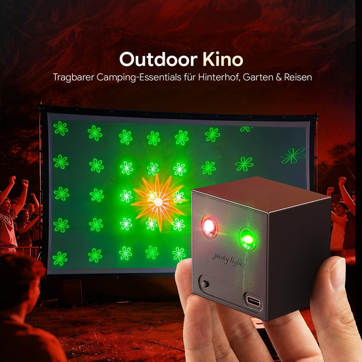 2 Stücke Mini Discolicht Partylicht, Disco Licht Musikgesteuert mit 64 dynamischen Discolichteffekte