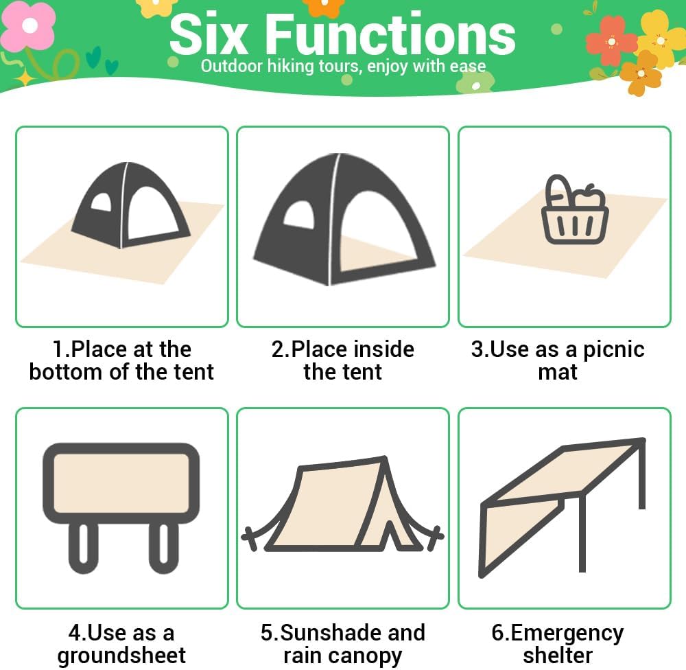 Picknickdecke wasserdicht, 150 x 210 cm Mini picknickdecke, Wasserdicht und schmutzabweisend, Ultral