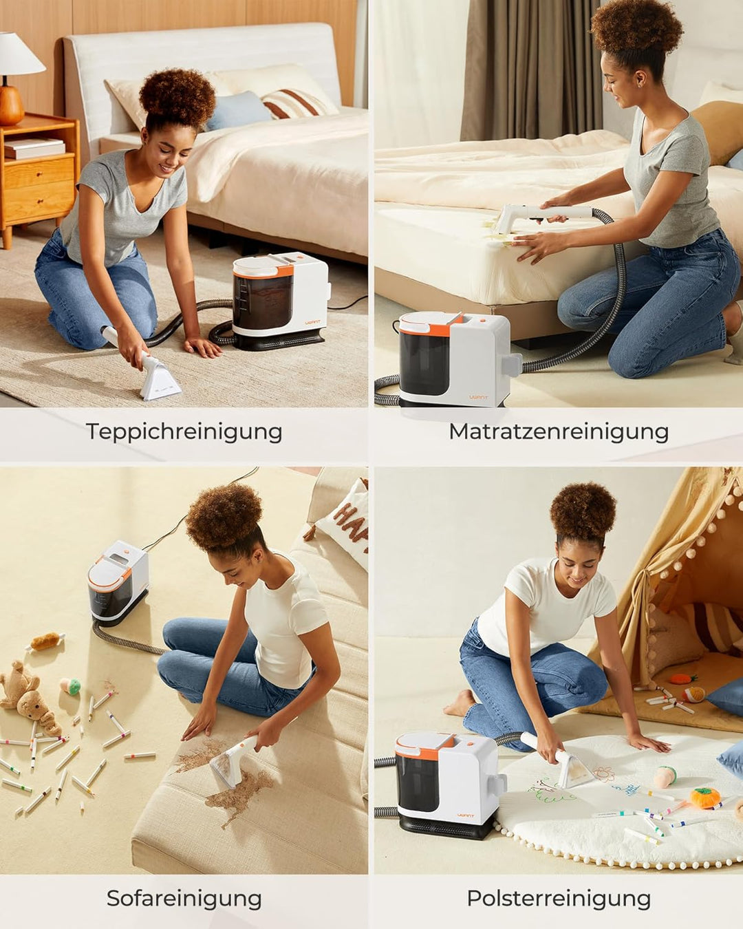 Uwant B200 SE, Polsterreiniger gerät, Schwebemagnetmotor-Technologie, geeignet für die Reinigung von