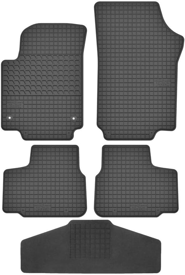 Fussmatten Vorne, Hinten + Tunnel Matte 5er Set für VW UP! ab 2011 Gummi Gummimatten Vorne, Hinten,