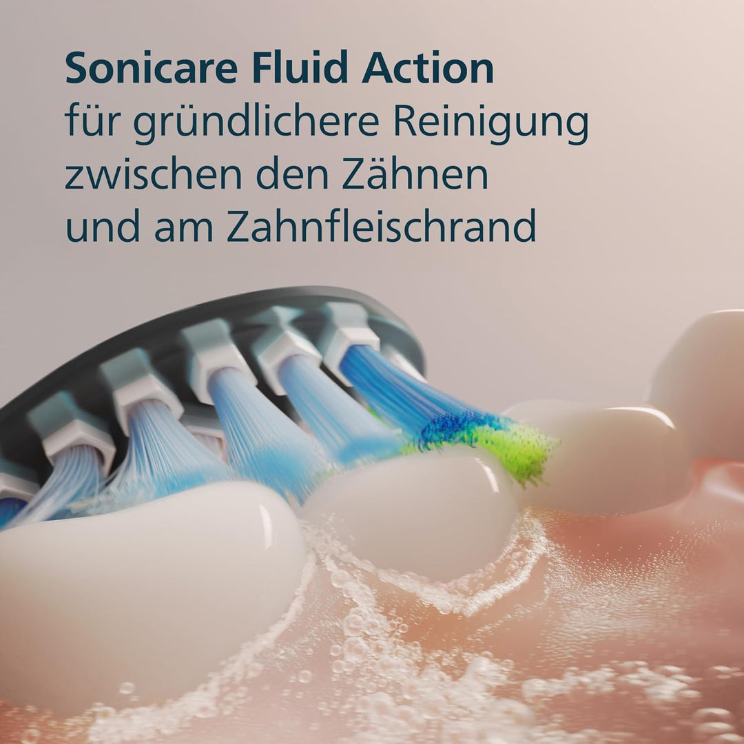 Philips Sonicare C3 Premium Plaque Defense, Original Ersatzbürstenköpfe, Schwarz, 4er-Pack, HX9044/8