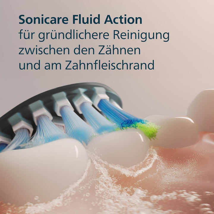 Philips Sonicare C3 Premium Plaque Defense, Original Ersatzbürstenköpfe, Schwarz, 4er-Pack, HX9044/8