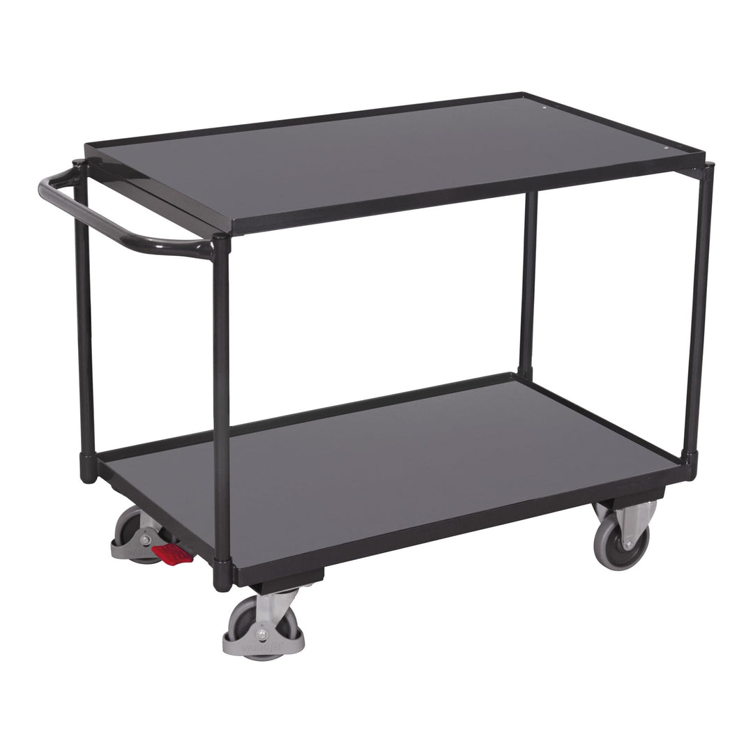 Tischwagen mit 2 Ladeflächen, RAL 7016 RAL 7016 Anthrazitgrau
