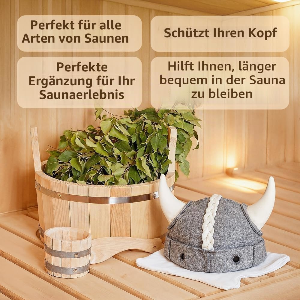 SHSH trade group Saunahut Wikinger Russischer Banya Hut für Herren - Hüte Saunahut für