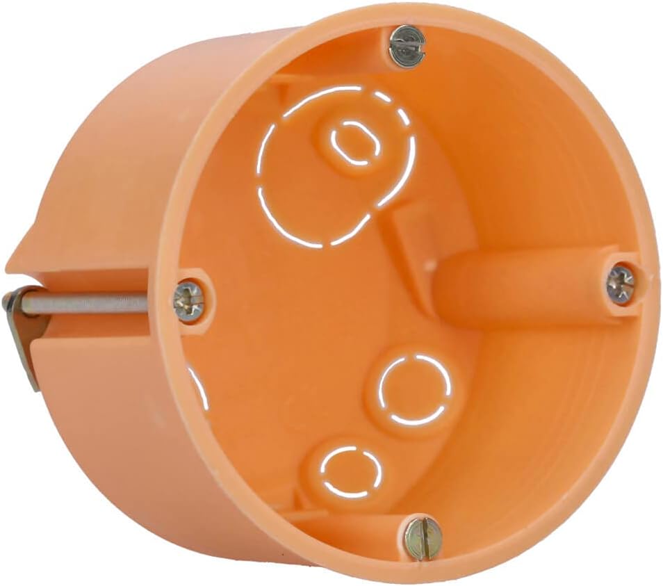 Voxura Hohlwanddose Gerätedose Schalterdose Abzweigdose Orange Unterputz UP HW Ø 68mm 47mm Tiefe fla