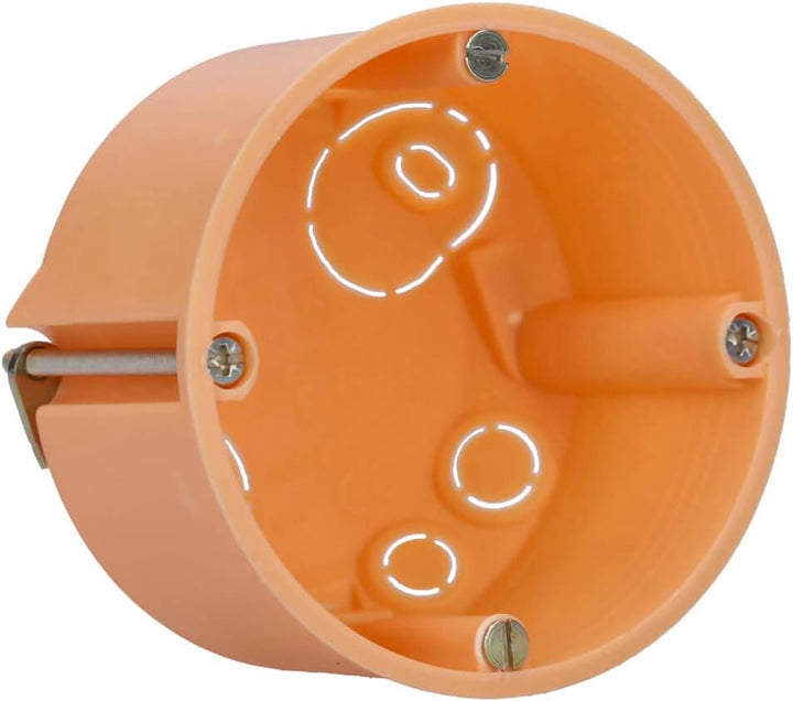 Voxura Hohlwanddose Gerätedose Schalterdose Abzweigdose Orange Unterputz UP HW Ø 68mm 47mm Tiefe fla