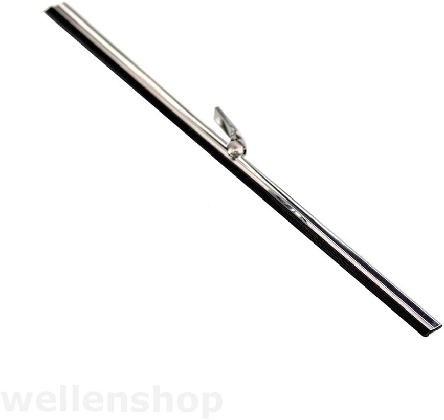 wellenshop 12 Volt Scheibenwischermotor mit ON/Off Schalter, Edelstahl Scheiben-Wischerarm ausziehba