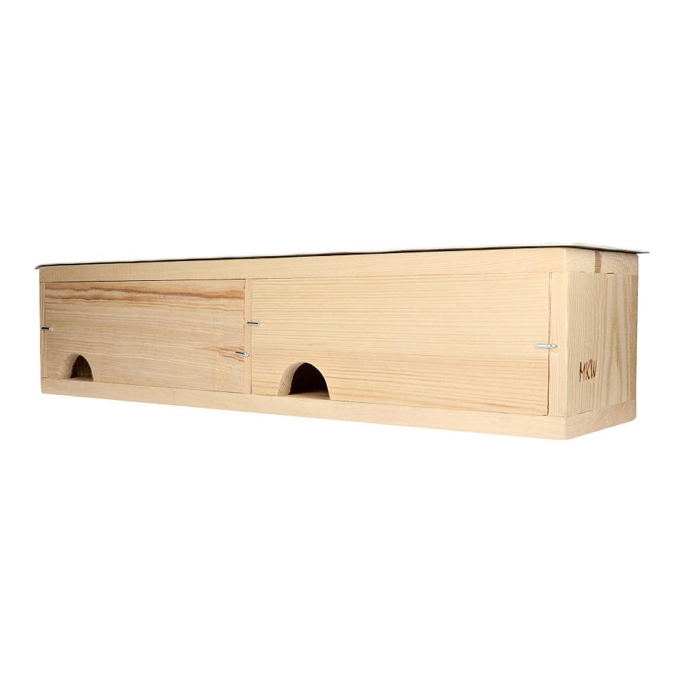 Nistkasten - Doppelter Einbau-Mauerseglerkasten MKW - Stabiler nisthaus für Wildvögel und Gartenvöge