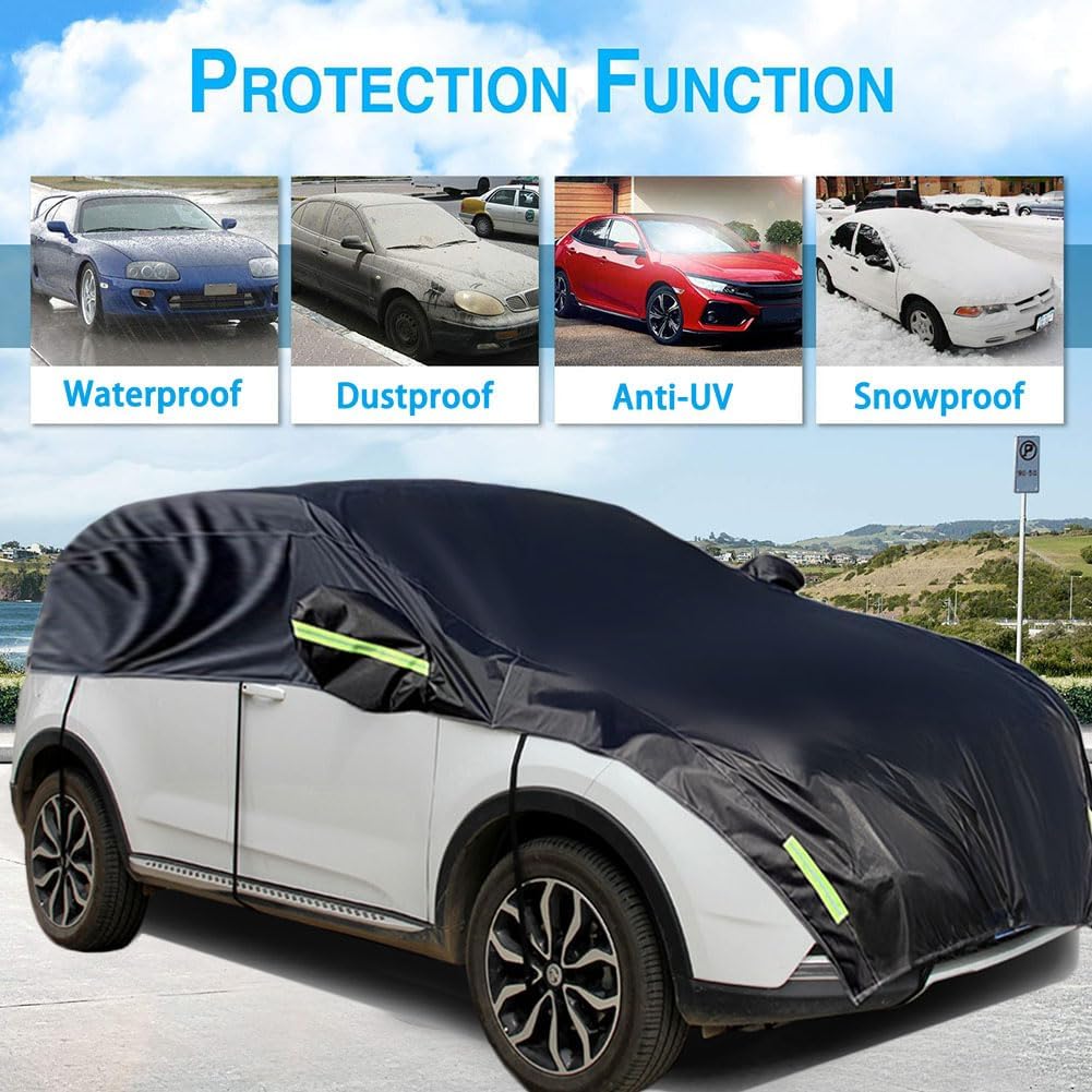 Halbgarage für Auto Windschutzscheibe Abdeckplane Winter Sommer Autoabdeckung wasserdicht Auto halbg