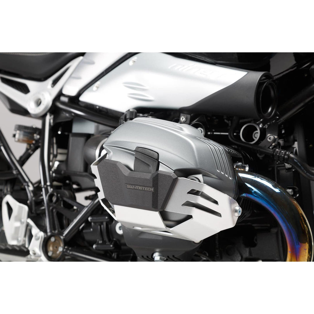 SW-Motech Zylinderschutz - Silbern. BMW R1200 R/GS/Adv, R nineT.