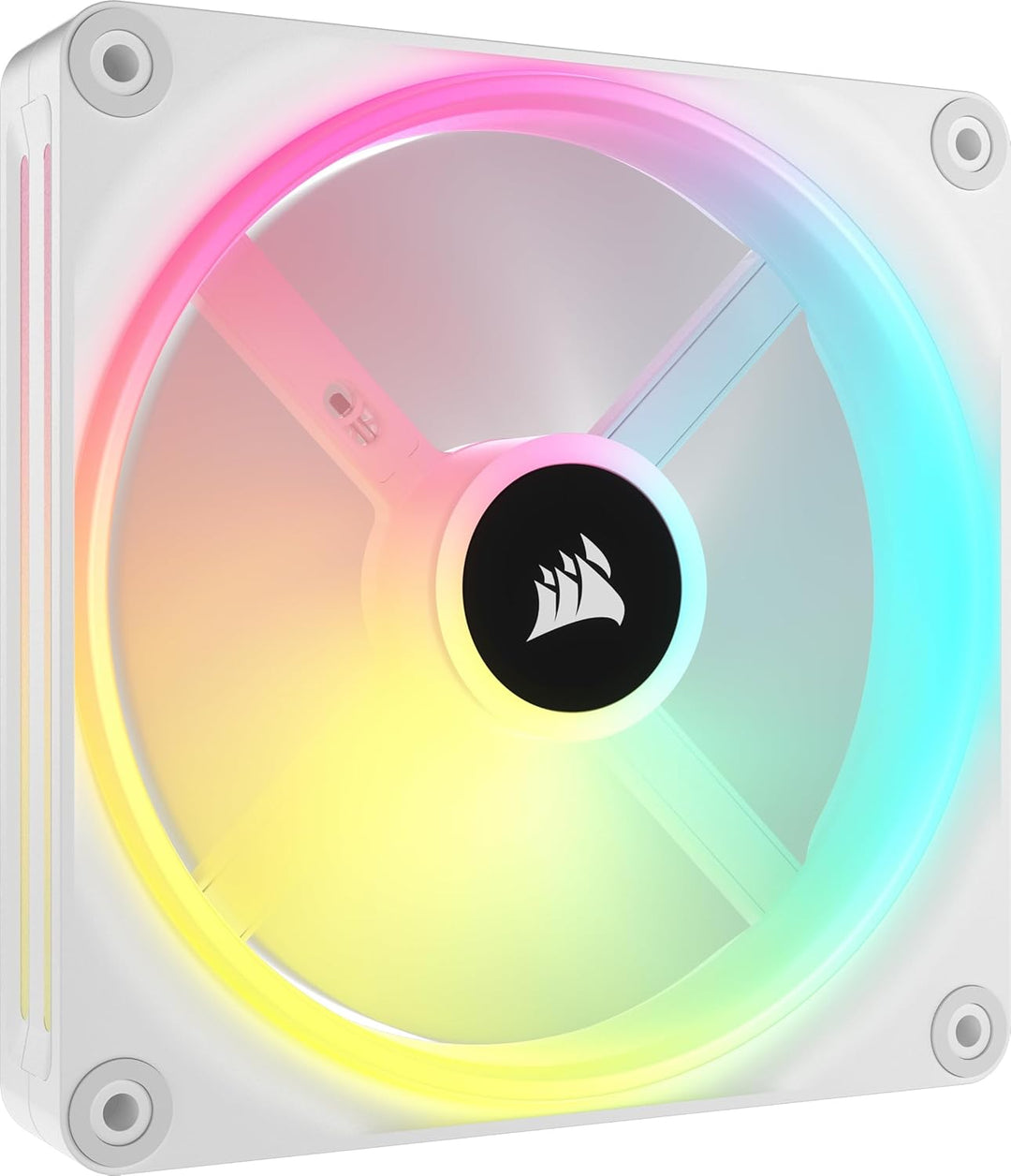 Corsair iCUE LINK QX140 RGB 140mm Magnetic Dome RGB Lüfter - Weiss Nur Fans Einfach (140mm) Weiss, N