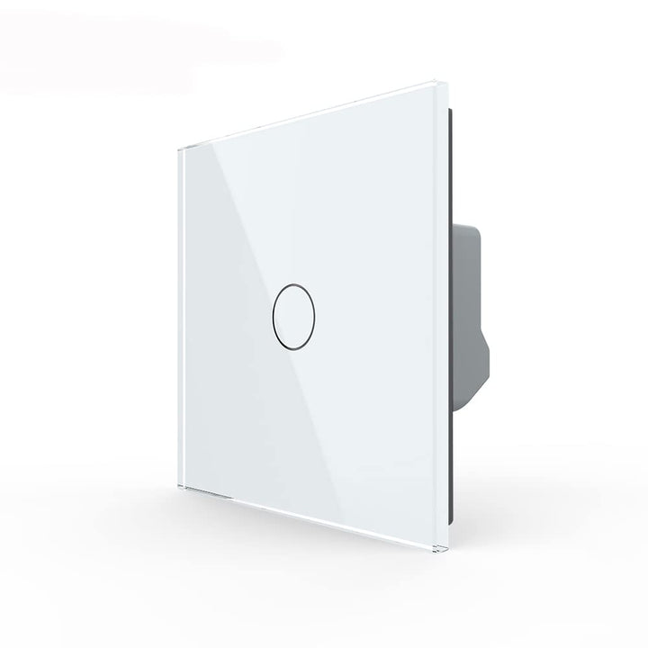 Livolo dimmbarer Wechselschalter Kreuzschalter Dimmer Lichtschalter mit Glasblende in Weiss