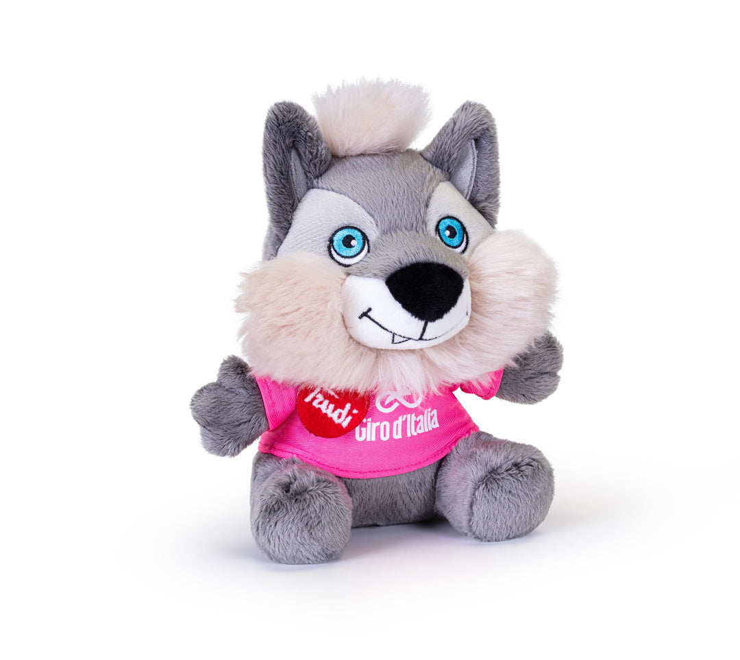 Trudi Trudino Lupo Wolfie Plüschtier mit T-Shirt und Etikett | 9 x 16 x 17 cm Grösse XS | Maskottche