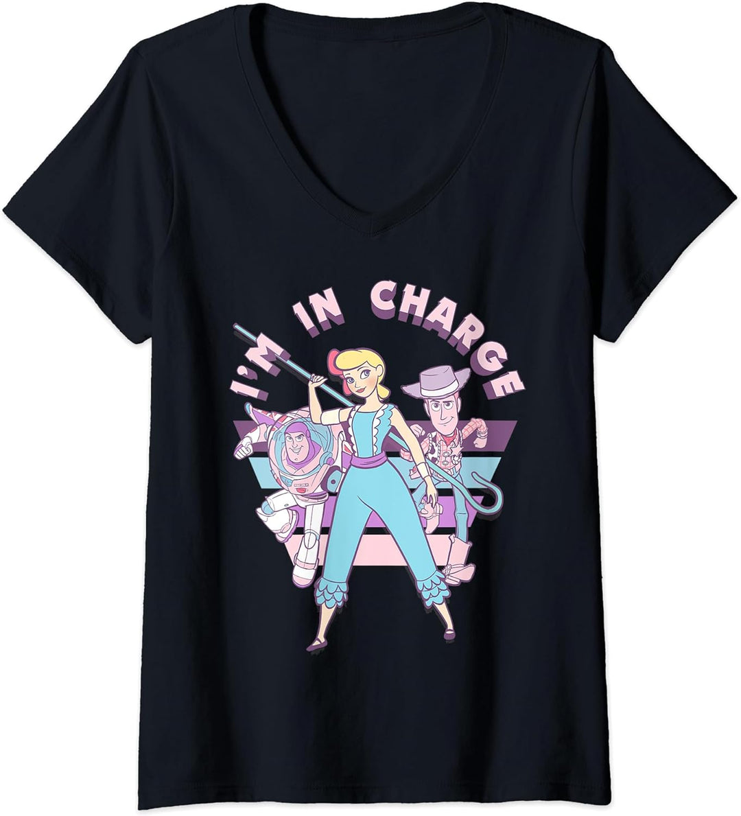Womens Disney Pixar Toy Story Little Bo Peep I'm In Charge V-Neck T-Shirt