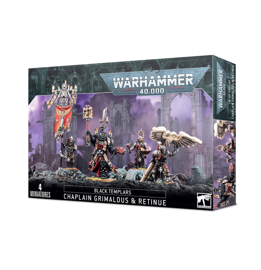 Games Workshop - Warhammer 40.000 - Schwarze Templer: Grimaldus &amp; Retinue, Schwarz